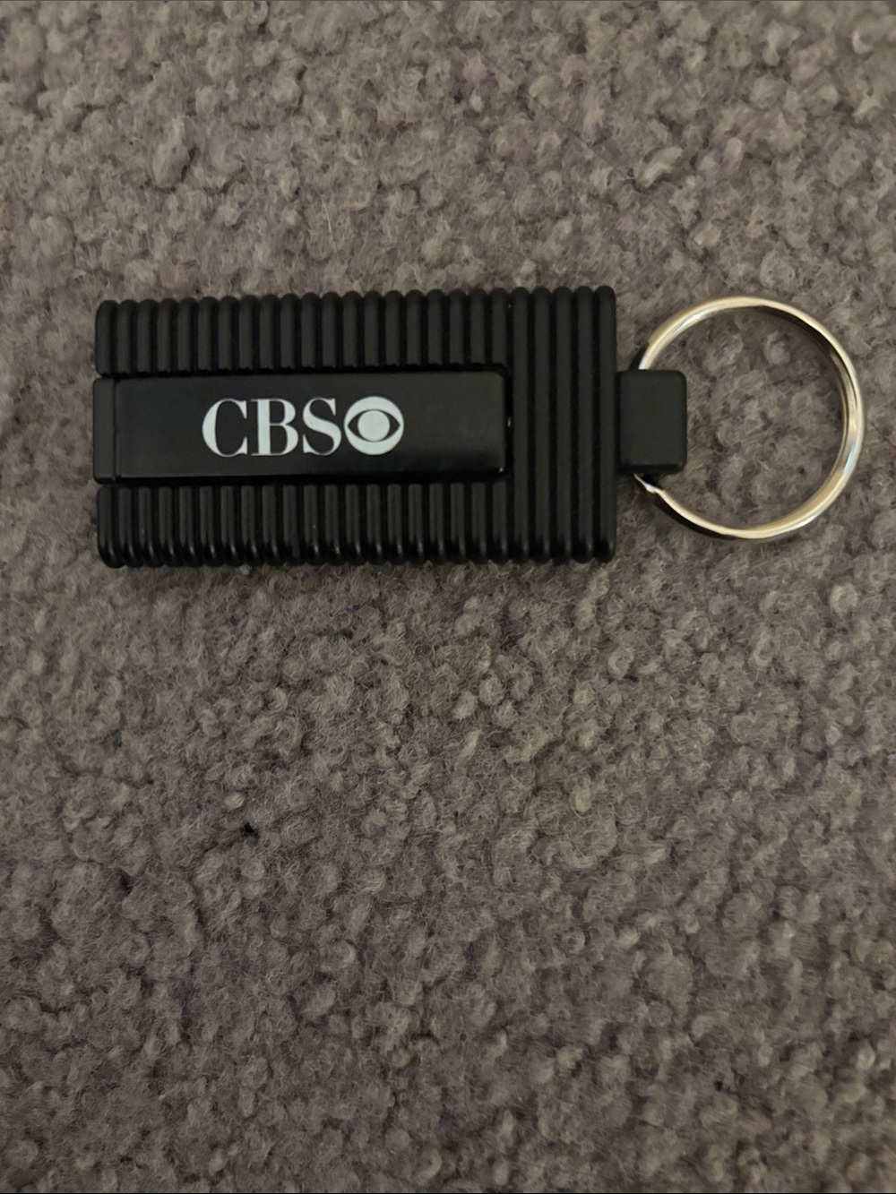 Vintage 1990’s CBS Acrylic car keychain with hidden pen Made In Italy